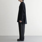 Viscose Viyella L/S Sleeping Shirt #BLACK [GM261-50456]