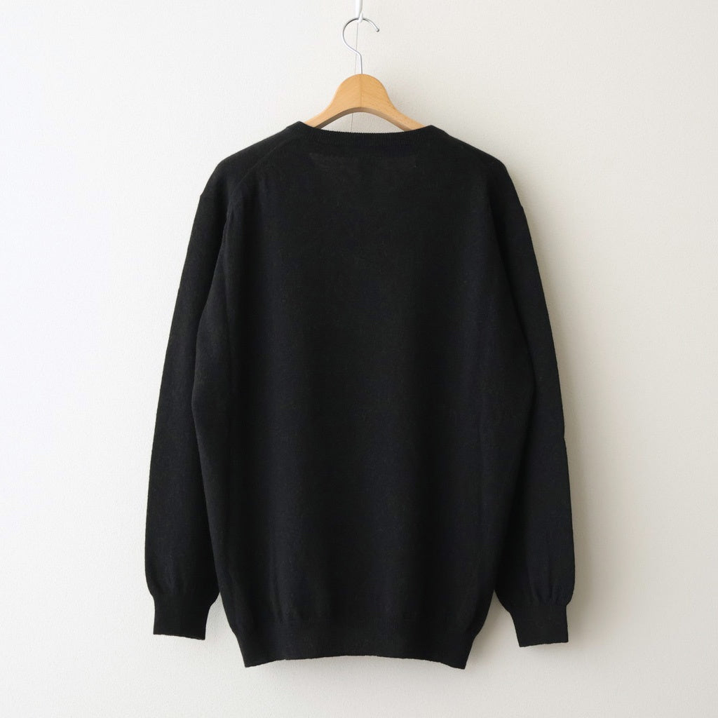 Cashmere 14G Knit V Neck #D.CHARCOAL [51052202]