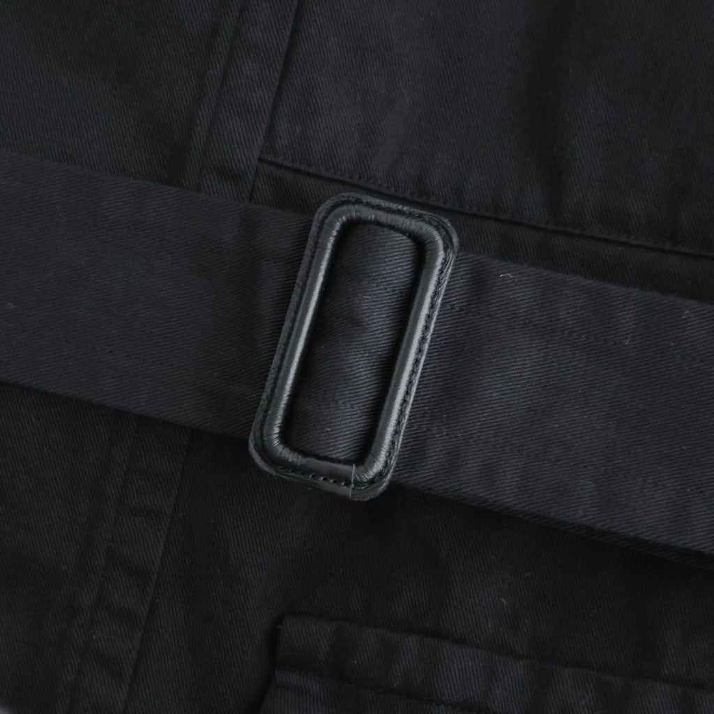 GARMENT-DYED TEXTURED CHINO COAT #BLACK [A26SC01MC]