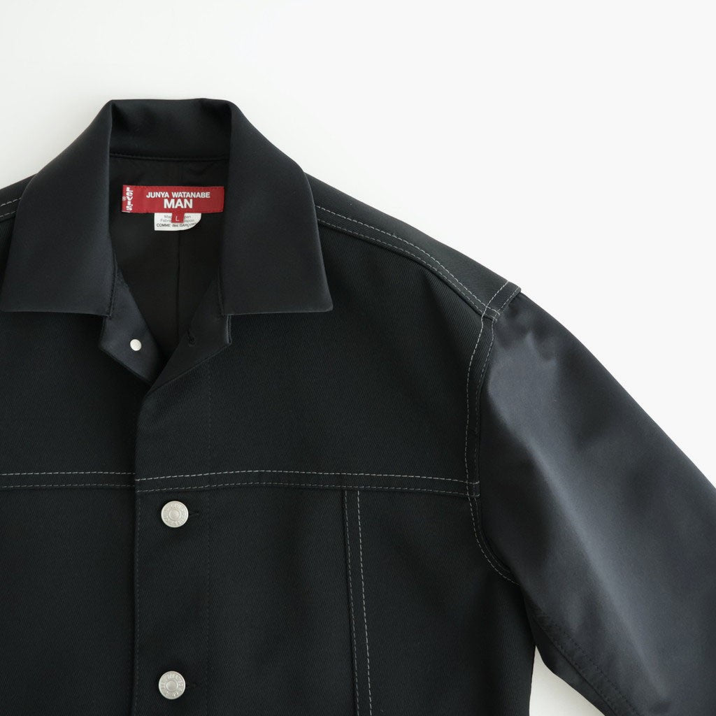 Levi's ウールサージ×キュプラシルク拝絹地 ジャケット #BLACK [WR-J202-051]
