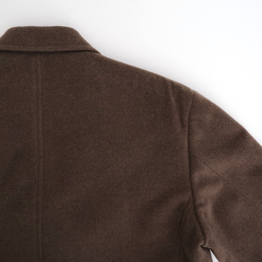 SUPER FINE WOOL MOSSER CHESTERFIELD COAT #TOP BROWN [A25AC02WM
