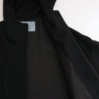 よそいきオーバーフラップロングCT #BLACK [D224-C146]