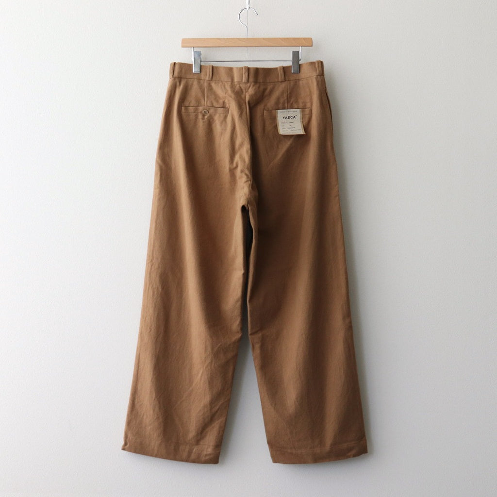 CHINO CLOTH PANTS WIDE #l.brown 起毛 [14653] - ciacura 三重県