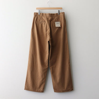 CHINO CLOTH PANTS WIDE #l.brown 起毛 [14653]