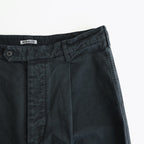 PRODUCT DYED FINX CHINO ONE-TUCK PANTS #BLACK [A25AP01CP]