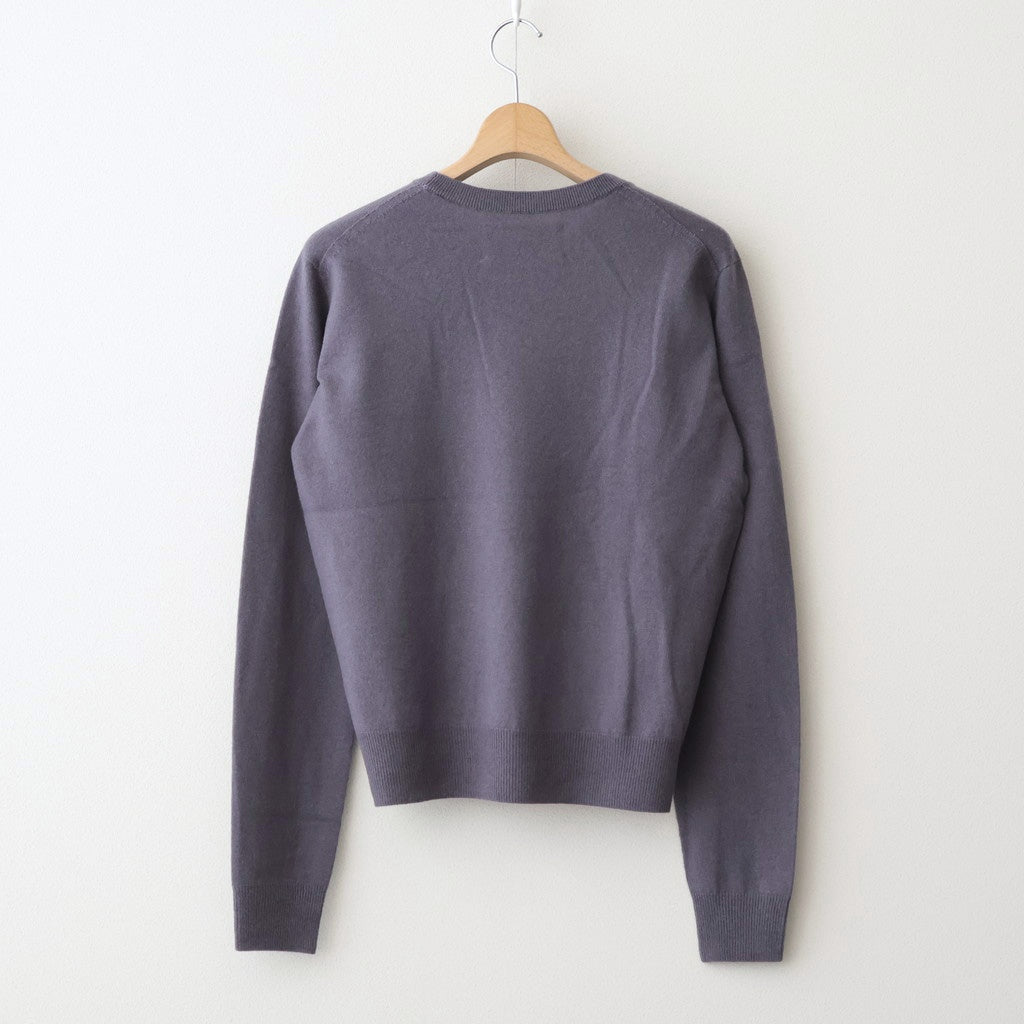 Wool Cashmere Seamless Knit #S/BLU [12520538] – ciacura