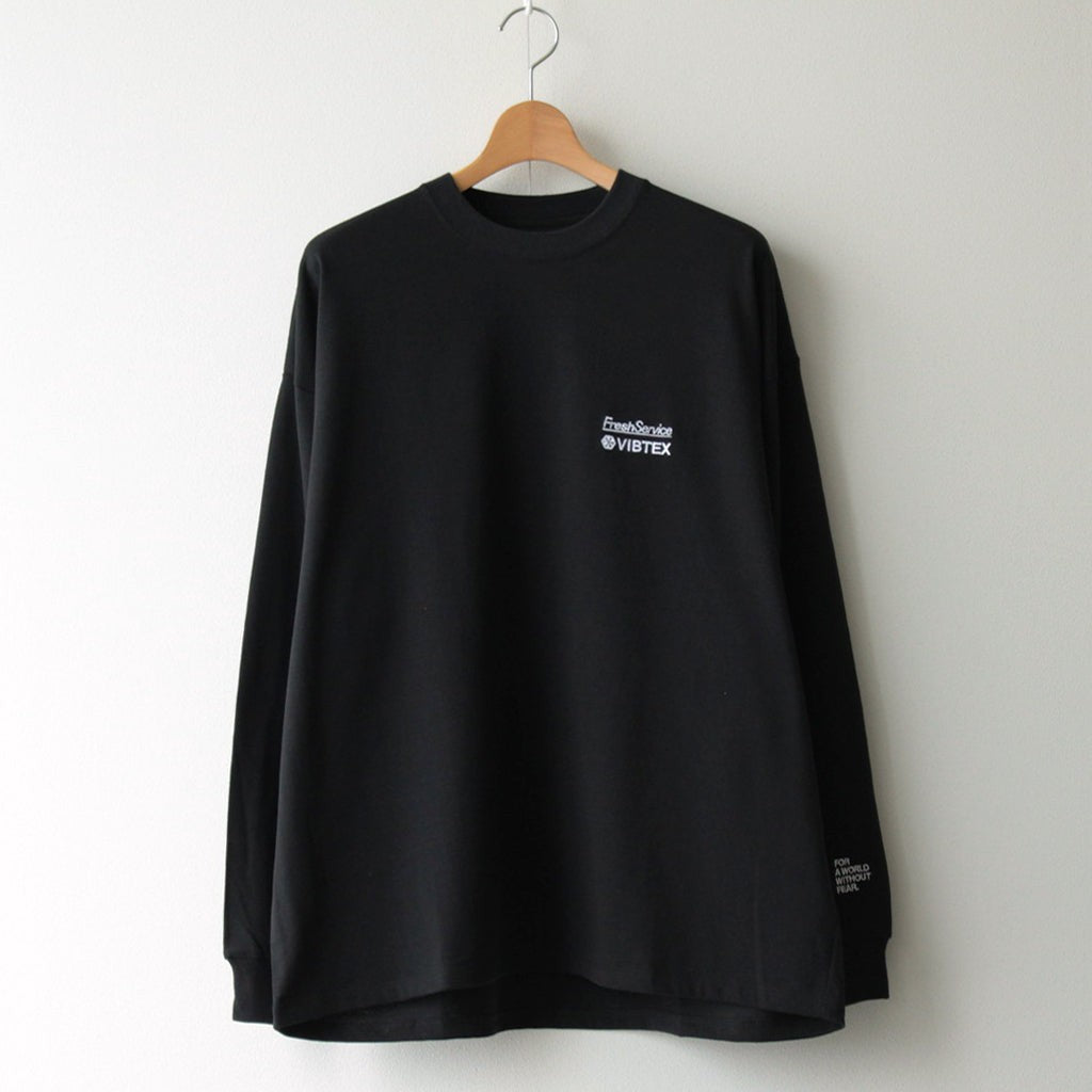 VIBTEX for FreshService L/S CREW NECK TEE #BLACK [FSC244-70177B]