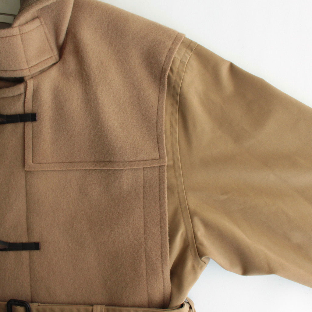 BROKEN DUFFLE COAT #BEIGE [YK23FW0520C]