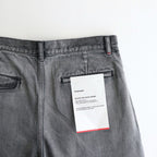 Selvage Denim Two Tuck Pants #BLACK_LIGHT FADE [GU253-40061LB]