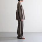 COMFORT BLEND YARN LOOSE FIT SWEATER #BROWN [N0011]