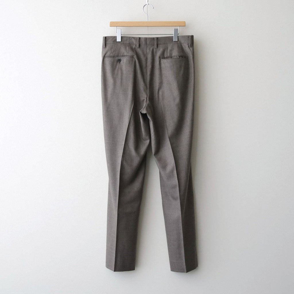 SUPER LIGHT WOOL TWO-TUCK SLACKS #TOP BROWN [A26AP03OS]
