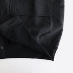 シルケット裏毛 カーディガン #BLACK [HN-T001-051]