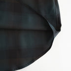 PLAID OPEN COLLOR SHIRTS #DEEP GREEN [25330501]