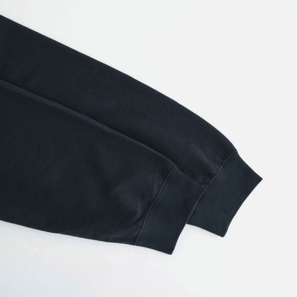 HIGH TWIST LIGHT SWEAT ZIP PARKA #INK BLACK [A26SP01MU] - ciacura