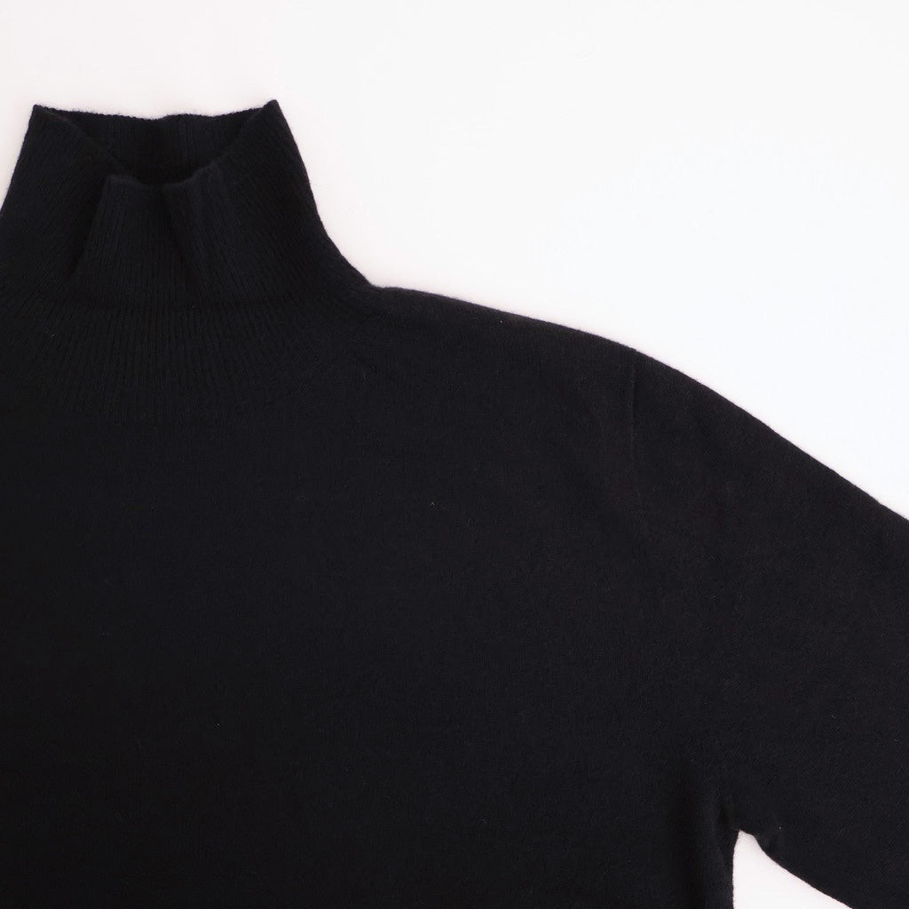 Wool Cashmere Turtle Knit #BLK [12520537]