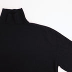 Wool Cashmere Turtle Knit #BLK [12520537]