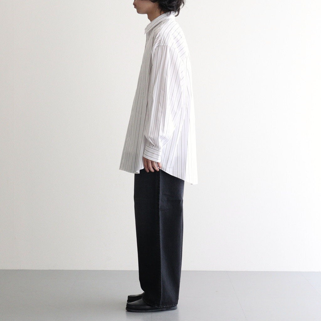 Selvage Denim Two Tuck Pants #BLACK DARK FADE [GU263-40061DB]