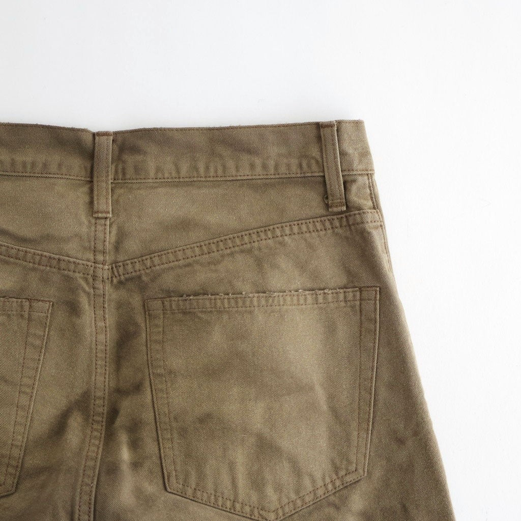 SULFUR DYED OXFORD VINTAGE WIDE PANTS #KHAKI BEIGE [ST.1395]