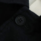 ウールサージ 製品縮絨コート #BLACK [HP-C101-051]