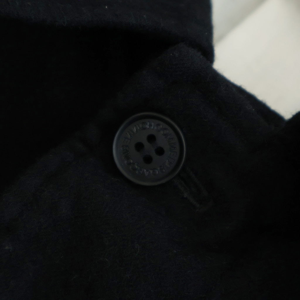 ウールサージ 製品縮絨コート #BLACK [HP-C101-051]