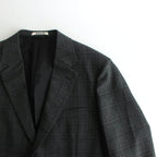 BLUEFACED WOOL CHECK JACKET #CHARCOAL CHECK [A24AJ01CB]