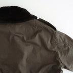 WASHED FINX COTTON GABARDINE FLIGHT BLOUSON #DEEP OLIVE [A25AB01HM]