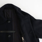 Melton Big Balmaccan Coat #BLACK [YK25FW01033C]