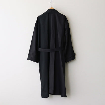 DETACHABLE WIDE TRENCH COAT #BLACK [YK24FW0736C]