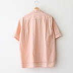 EMBROIDAREY OPEN COLLAR SHIRT #PINK [YK25SS0938SH]