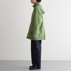 SUPER FINE COTTON LAWN HOODED BLOUSON #DUSTY GREEN [A26SB01CL]