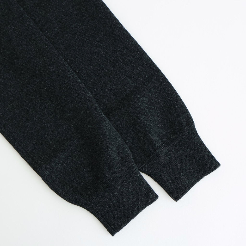 HIGH TWIST WOOL KNIT P/O #CHARCOAL [A25AP05CK]