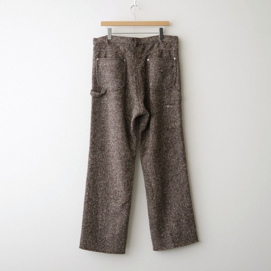 HOMESPUN TWEED PAINTER PANTS #MIX BROWN [A26AP03HT]