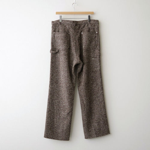 HOMESPUN TWEED PAINTER PANTS #MIX BROWN [A26AP03HT]