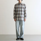 FADED SELVEDGE LIGHT DENIM WIDE PANTS #LIGHT INDIGO [A26SP03DE]