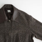 Herringborn Tweed Zip Blouson #Brown [YK26FW01314B]