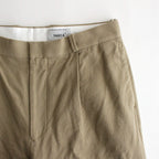 CHINO CLOTH PANTS TUCK STRAIGHT #khaki [13659]