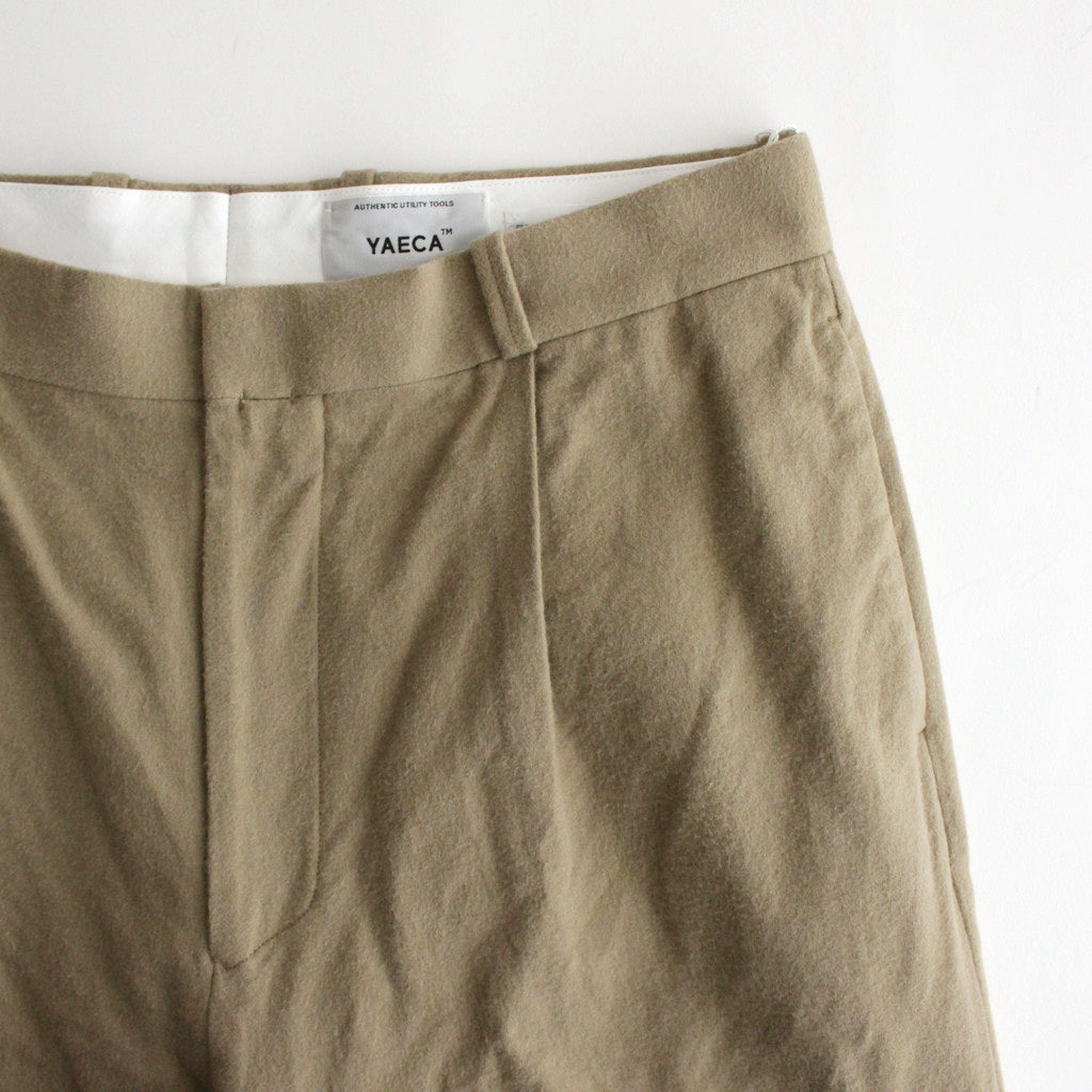 CHINO CLOTH PANTS TUCK STRAIGHT #khaki [13659]