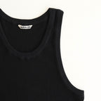 ORGANIC SOFT RIB TANK TOP #BLACK [A25ST02OT]