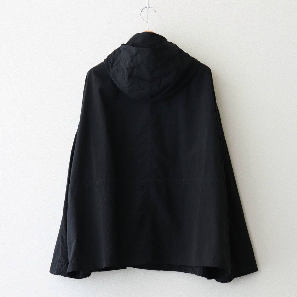 FMSTJK - ナイロンタッサー ガーメントダイ ショートモッズコート #95 Black [SN_FR1002JK]