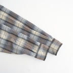 SUPER LIGHT WOOL CHECK SHIRT #BLUE GRAY CHECK [A26SS01LC]