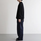 AZUMA Terry Crew Neck Sweat #BLACK [GU253-70240B]