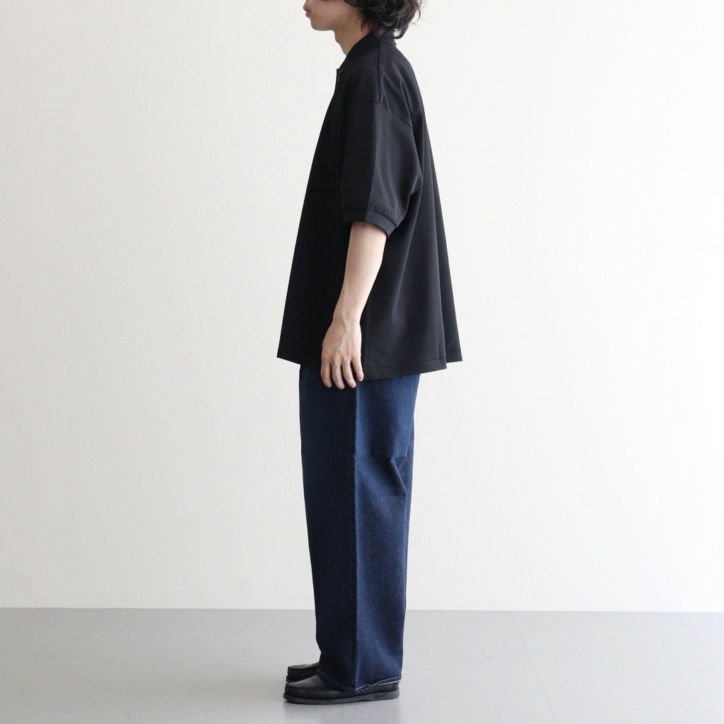 DRY PIQUE JERSEY S/S POLO #BLACK [FSC263-70036]
