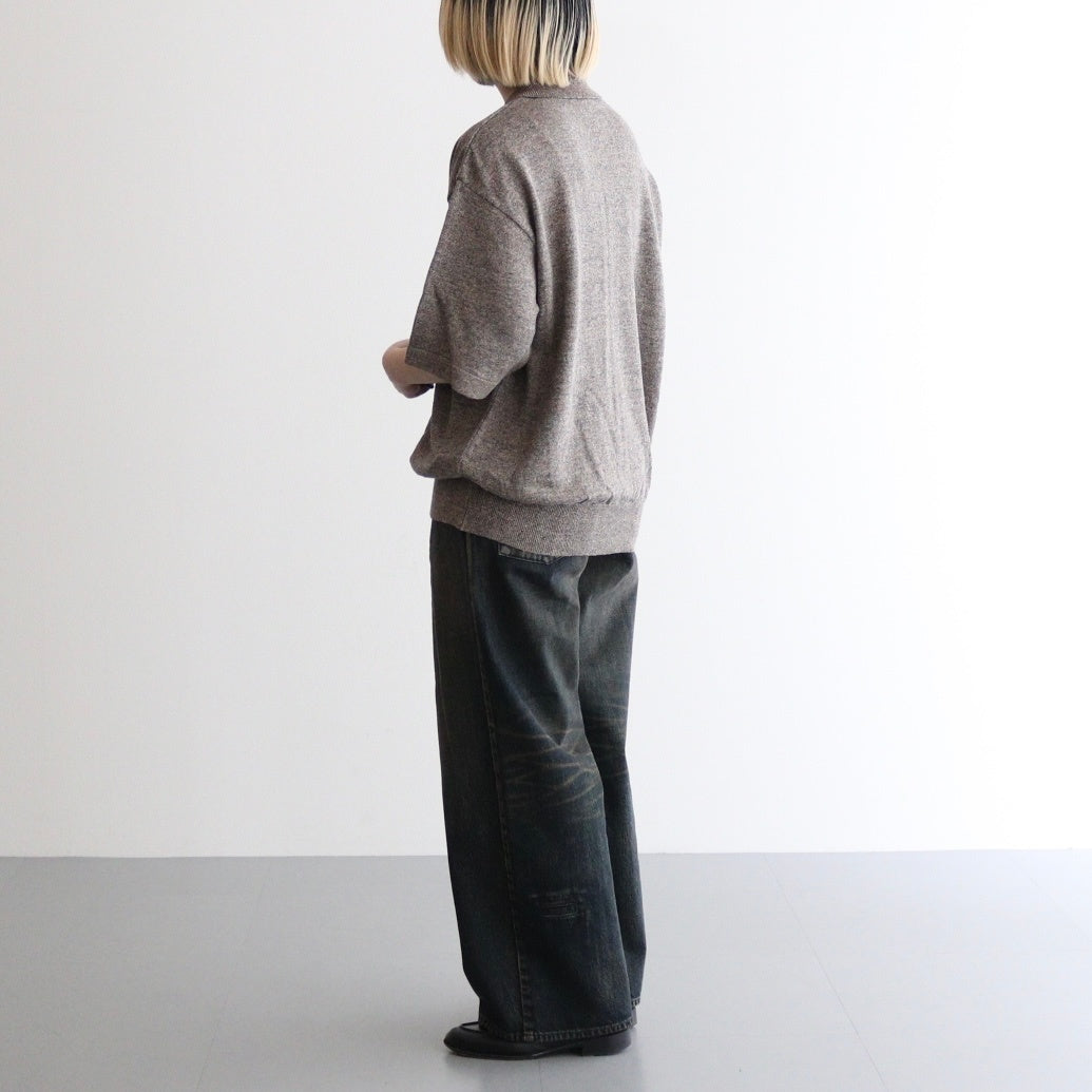 Linen S/S Shirt #Brown [2501-014]