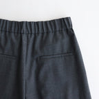 WOOL TROPICAL WIDE EASY PANTS #TOP GRAY [PRAGGM0110]