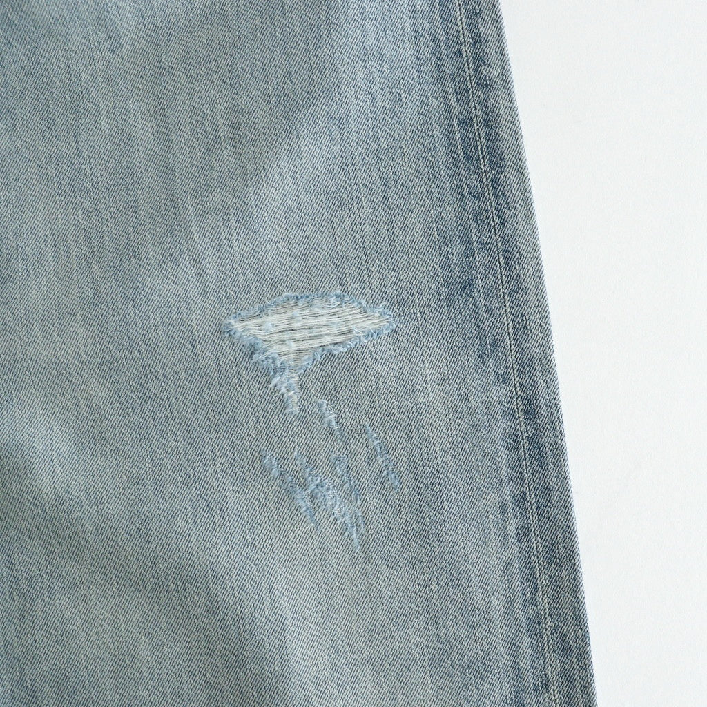 FADED SELVEDGE LIGHT DENIM WIDE PANTS #LIGHT INDIGO [A26SP03DE]