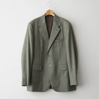BLUEFACED WOOL JACKET #OLIVE GRAY STRIPE [A26AJ01BS]