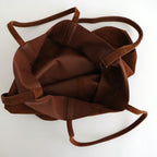 3WAY LARGE TOTE （OIL SUEDE） #BROWN [L-1]