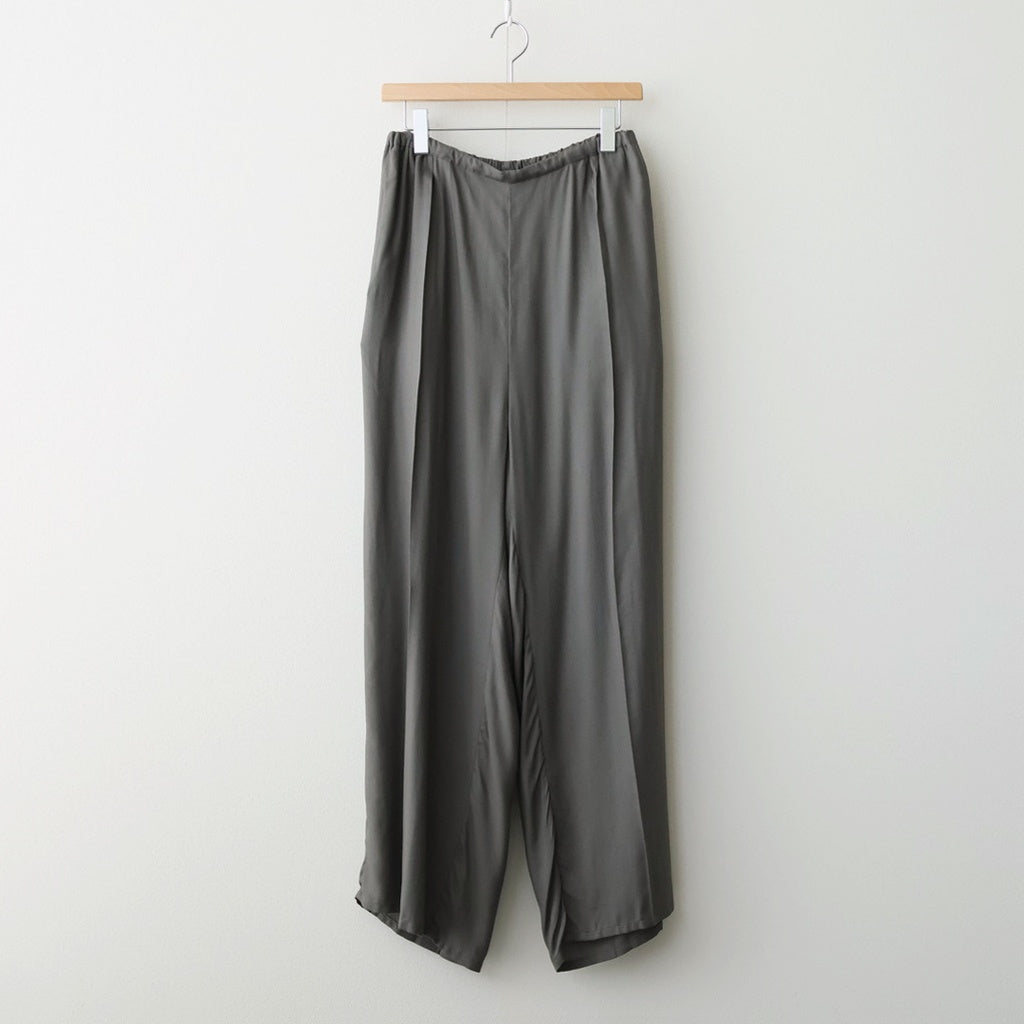 Modal Front Flat 1pleated Easy Trousers #CHARCOAL [YK26SS01216P]