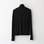 MODAL SILK JERSEY TURTLENECK PULLOVER #BLACK [KKAGLW0012]