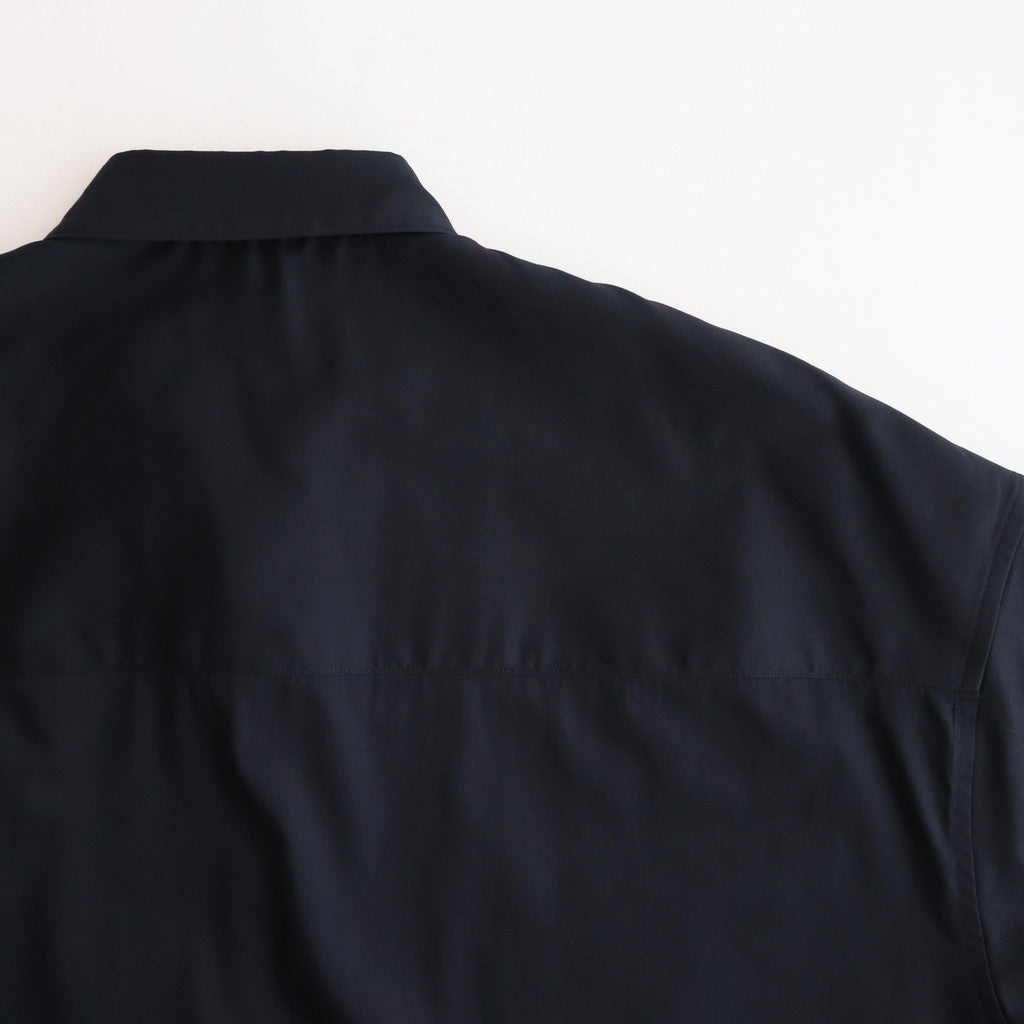 Solotex Twill S/S Oversized Box Shirt #NAVY [GM251-50323B]